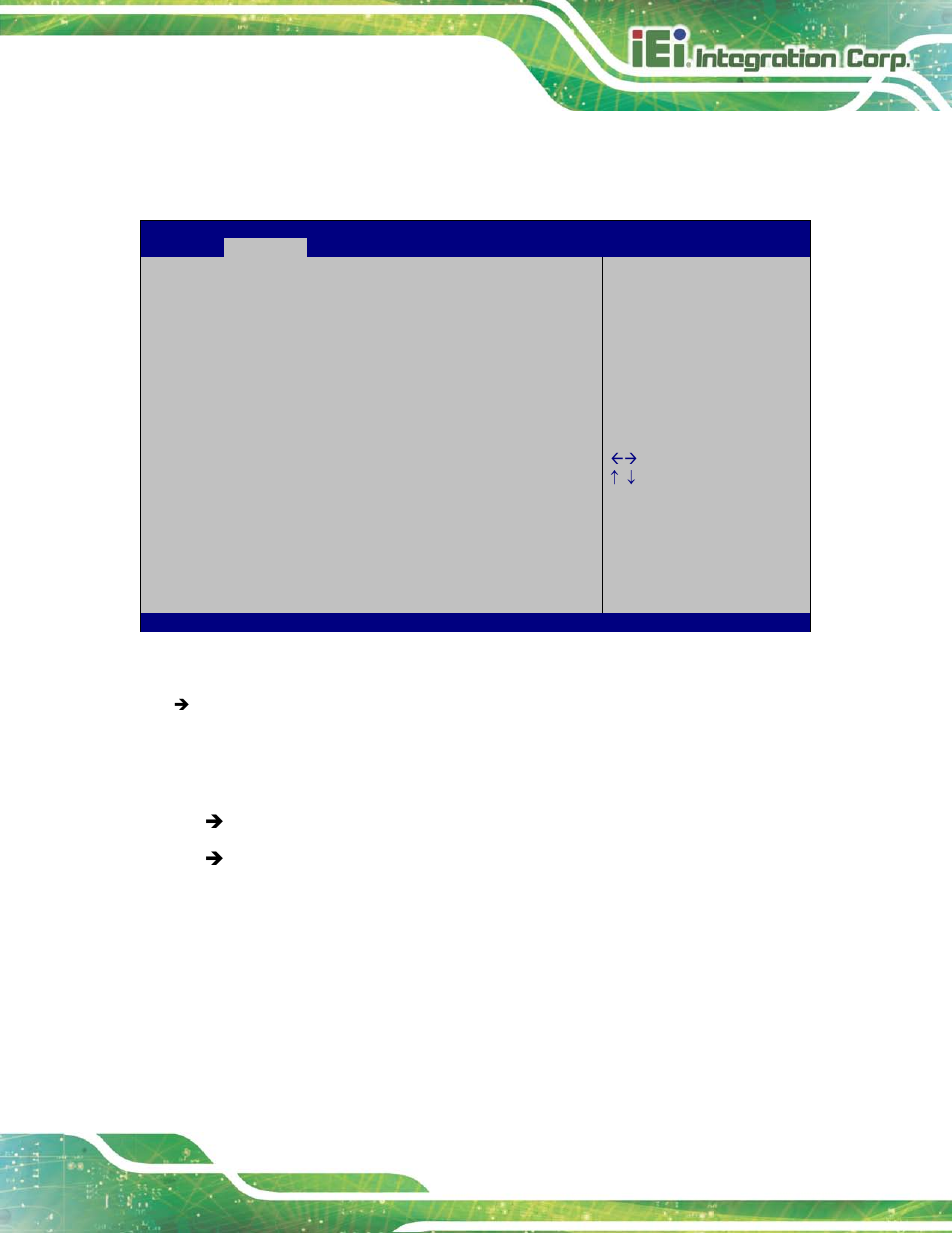 9 iei feature, Bios menu 14: iei feature | IEI Integration KINO-DH810 User Manual | Page 99 / 166