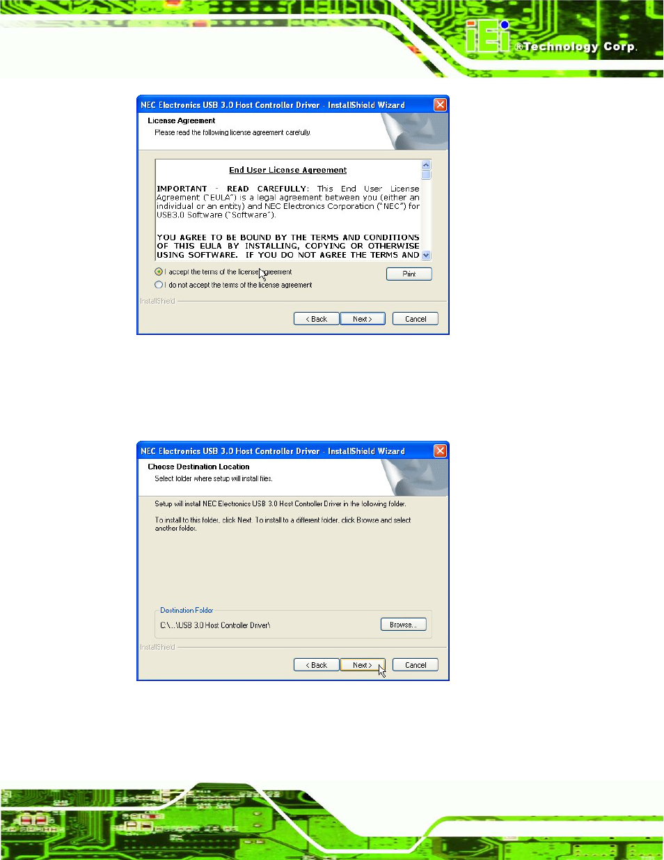 Figure 6-24: usb 3.0 driver license agreement | IEI Integration KINO-AQ670 User Manual | Page 129 / 197