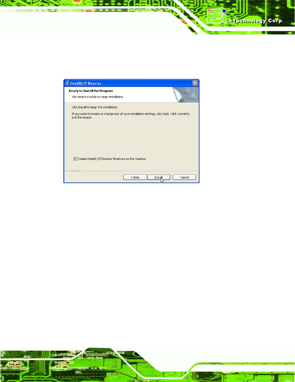 Figure 6-35: it director installation | IEI Integration KINO-AQ670 User Manual | Page 137 / 197