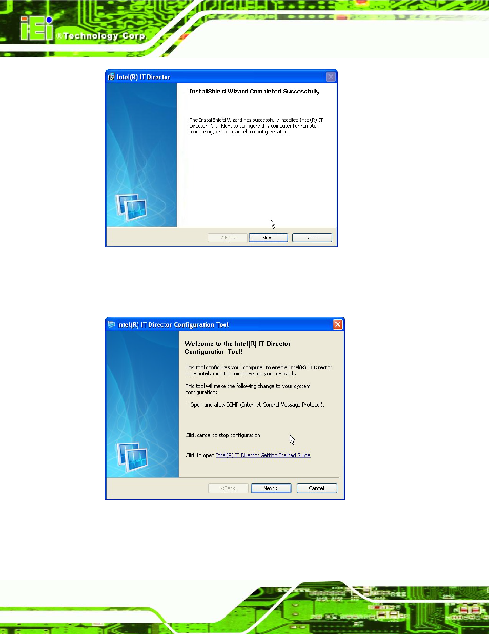 Figure 6-36: it director installation complete | IEI Integration KINO-AQ670 User Manual | Page 138 / 197