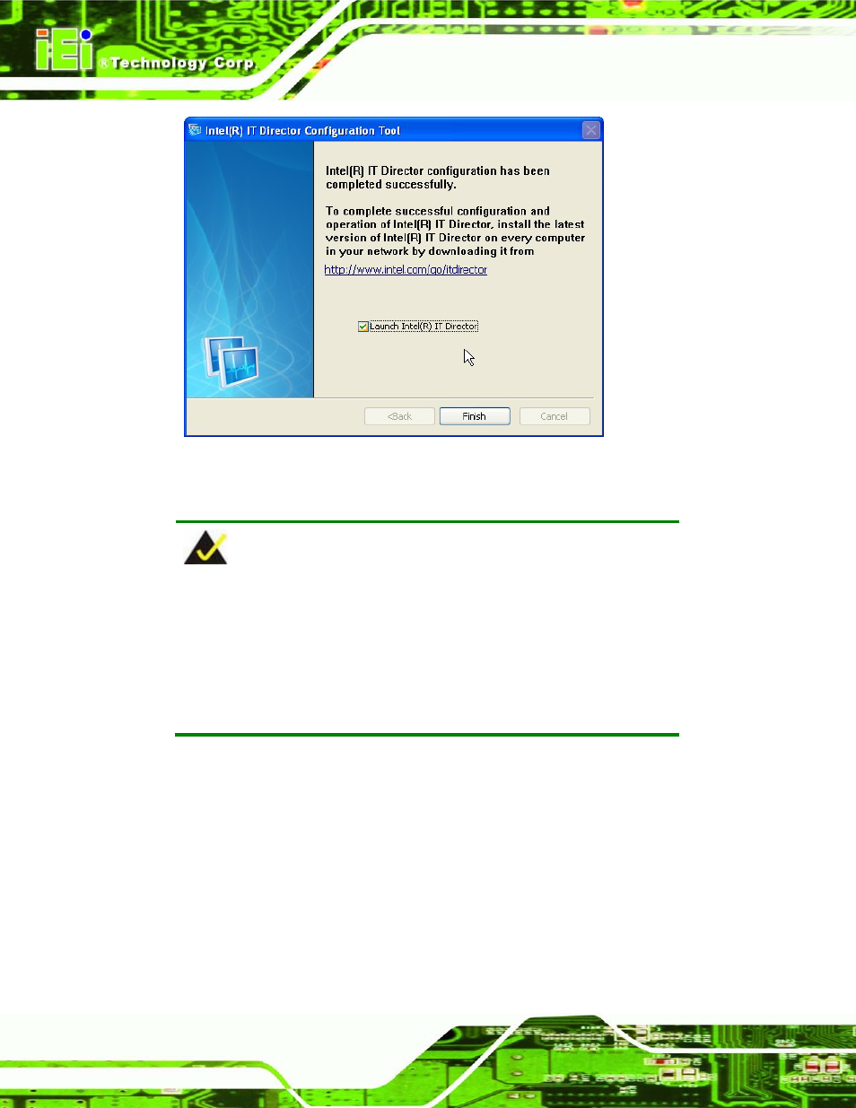 Figure 6-39: it director configuration complete, N figure 6-39 | IEI Integration KINO-AQ670 User Manual | Page 140 / 197