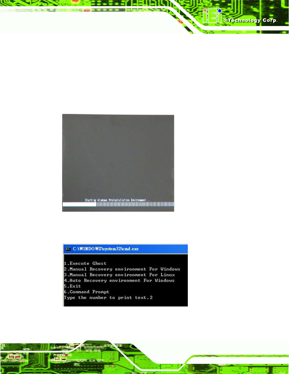 B.2.4 building the recovery partition, Figure b-6: launching the recovery tool, B.2.4 ) | IEI Integration KINO-AQ670 User Manual | Page 155 / 197