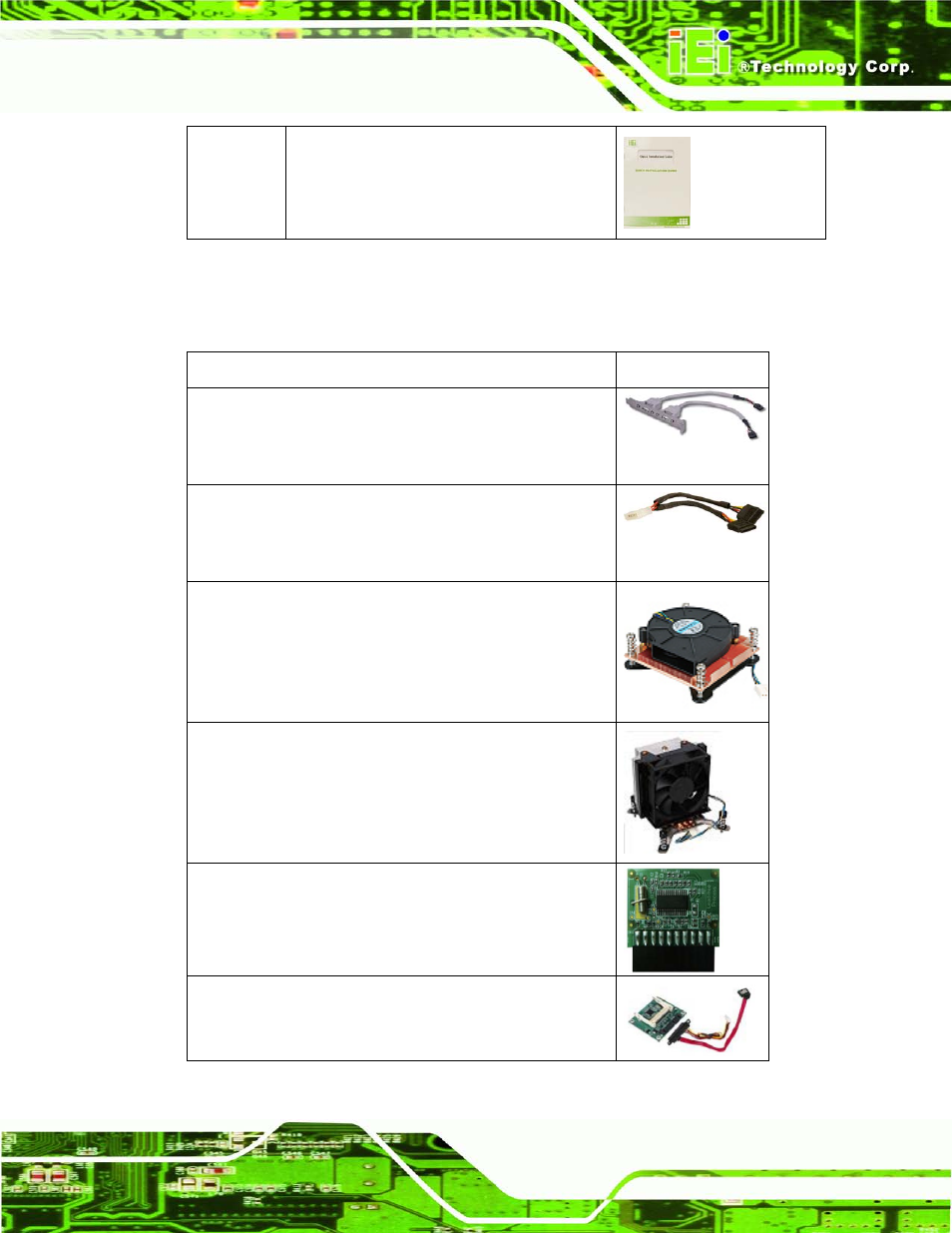 4 optional items, Ptional, Tems | IEI Integration KINO-AQ670 User Manual | Page 25 / 197