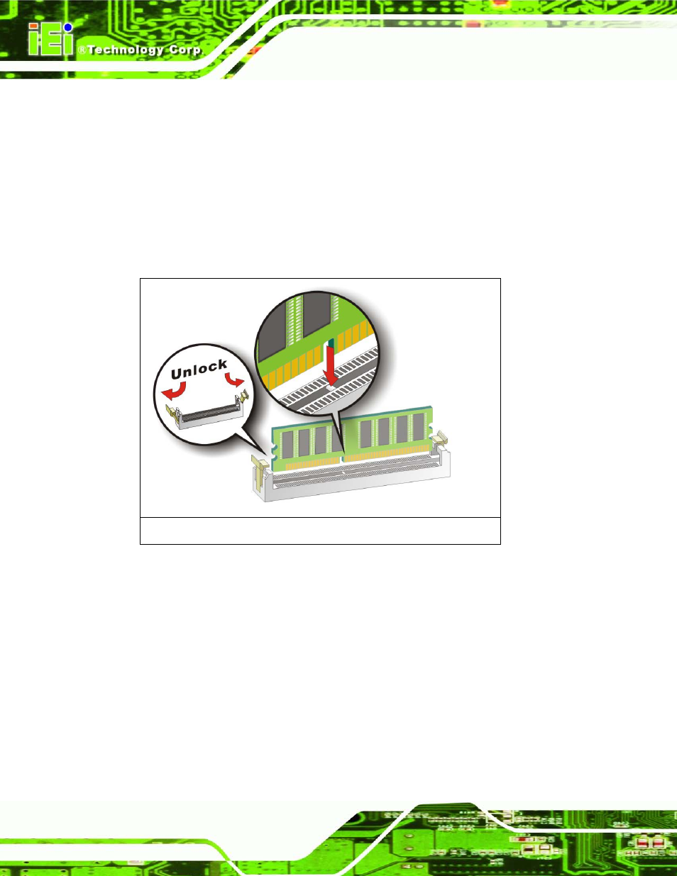 3 dimm installation, Figure 4-7: dimm installation | IEI Integration KINO-AQ670 User Manual | Page 60 / 197