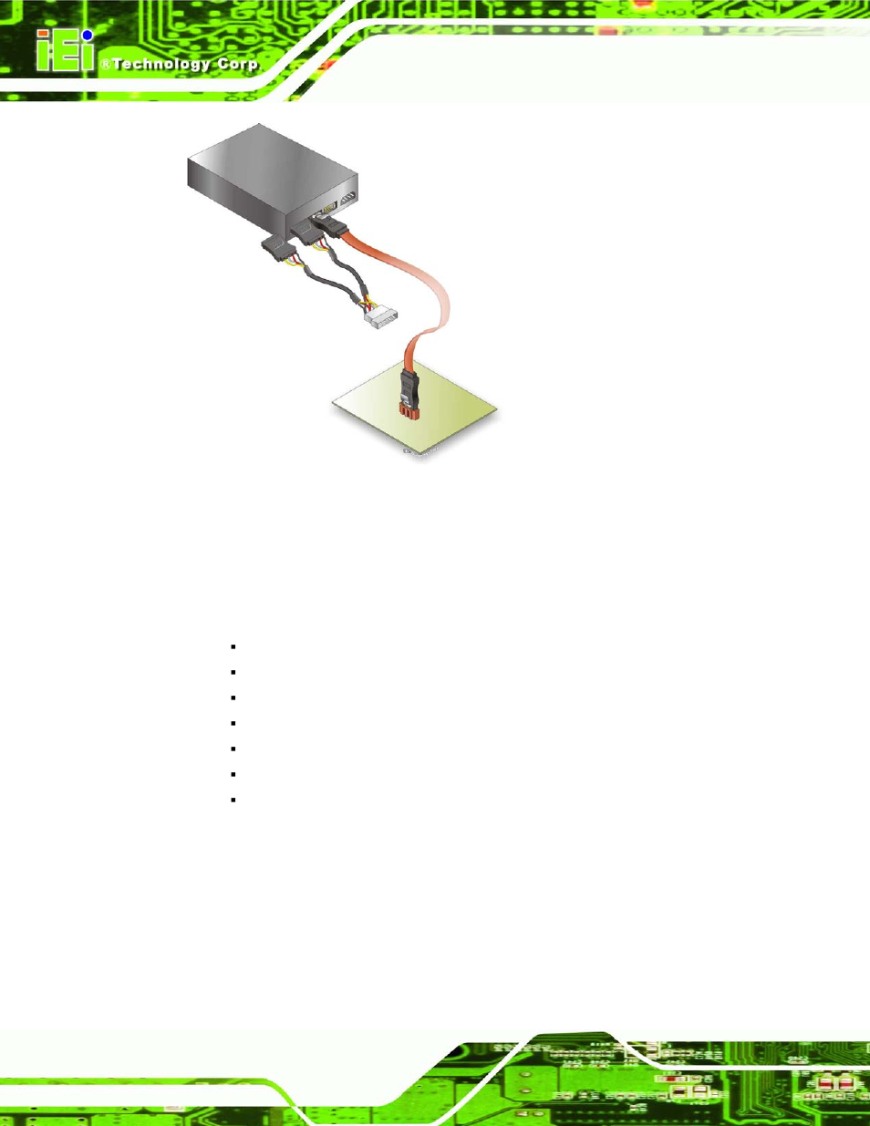 6 external peripheral interface connection, Xternal, Eripheral | Nterface, Onnection, Figure 4-13: sata power drive connection | IEI Integration KINO-AQ670 User Manual | Page 66 / 197