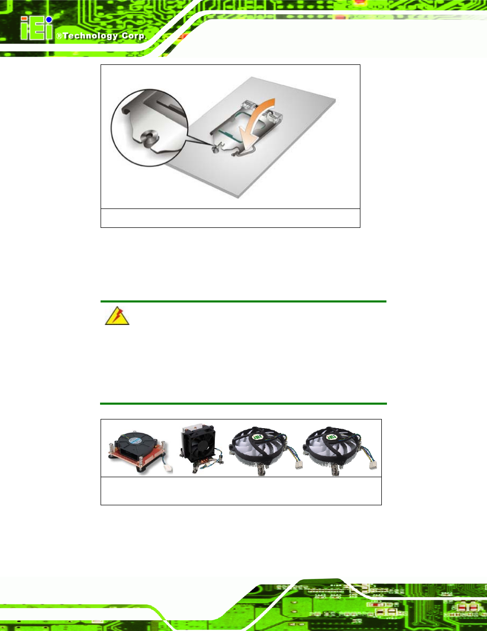 2 cooling kit installation, Figure 4-4: close the socket lga1155 | IEI Integration KINO-AH612 User Manual | Page 55 / 165