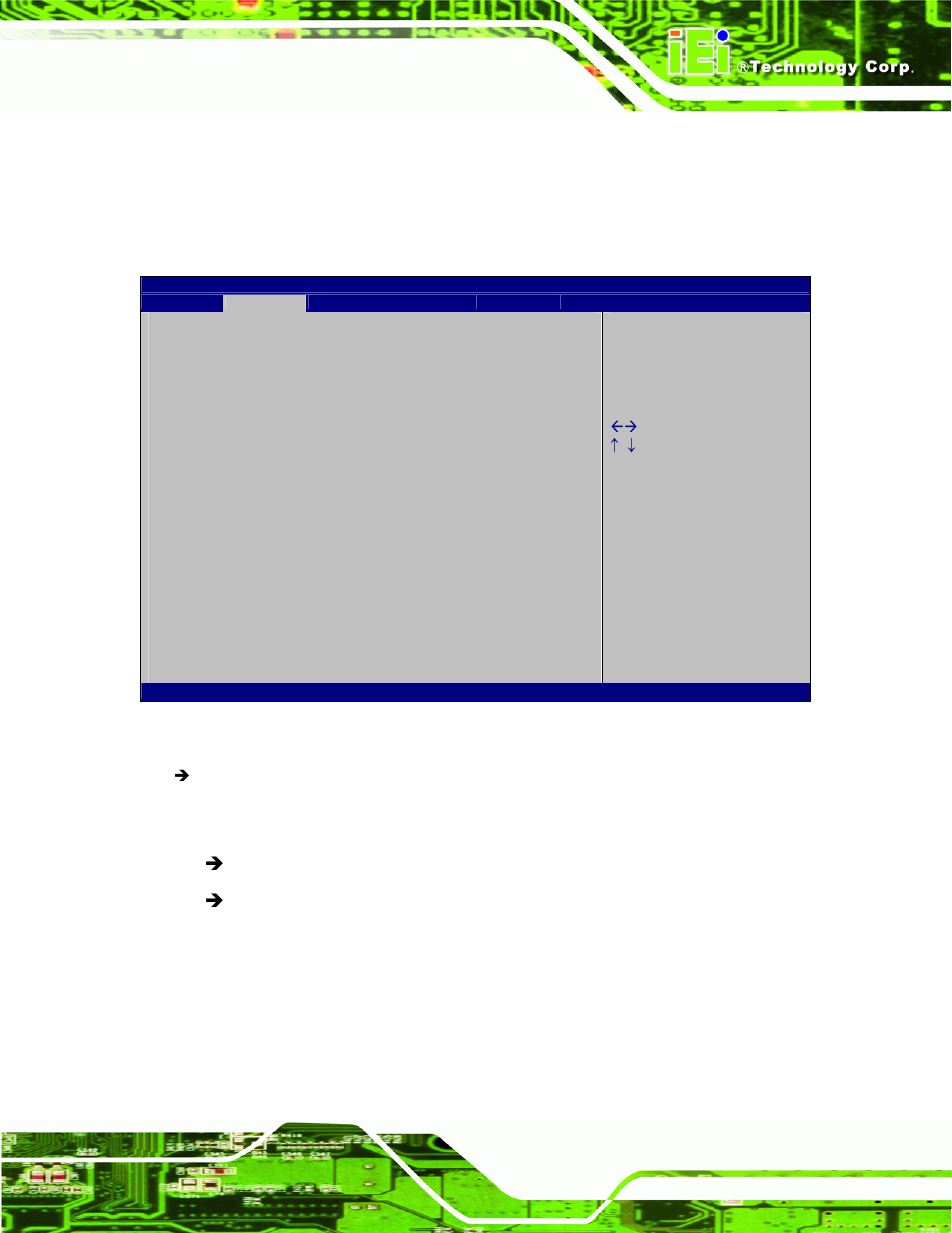 9 serial port console redirection, 10 iei feature, Bios menu 15: serial port console redirection menu | IEI Integration KINO-AH612 User Manual | Page 92 / 165