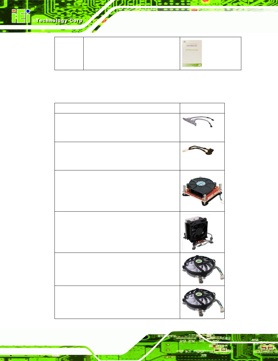 4 optional items, Ptional, Tems | IEI Integration KINO-AH611 User Manual | Page 24 / 165