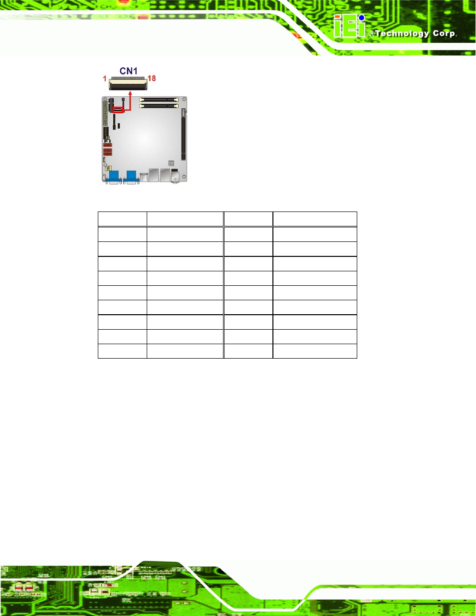 7 digital i/o connector, Figure 3-8: debug port connector location, Table 3-7: debug port connector pinouts | IEI Integration KINO-AH611 User Manual | Page 35 / 165