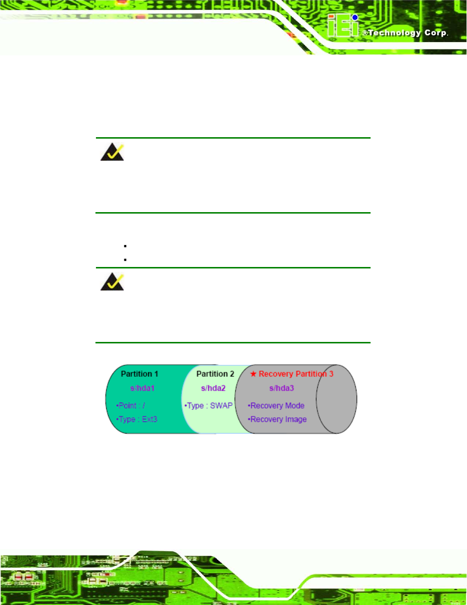 Figure b-29: partitions for linux | IEI Integration KINO-CVR-D25502_N26002 User Manual | Page 137 / 167