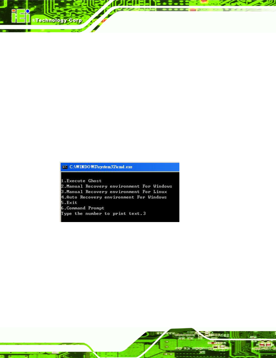 Figure b-30: manual recovery environment for linux | IEI Integration KINO-CVR-D25502_N26002 User Manual | Page 138 / 167