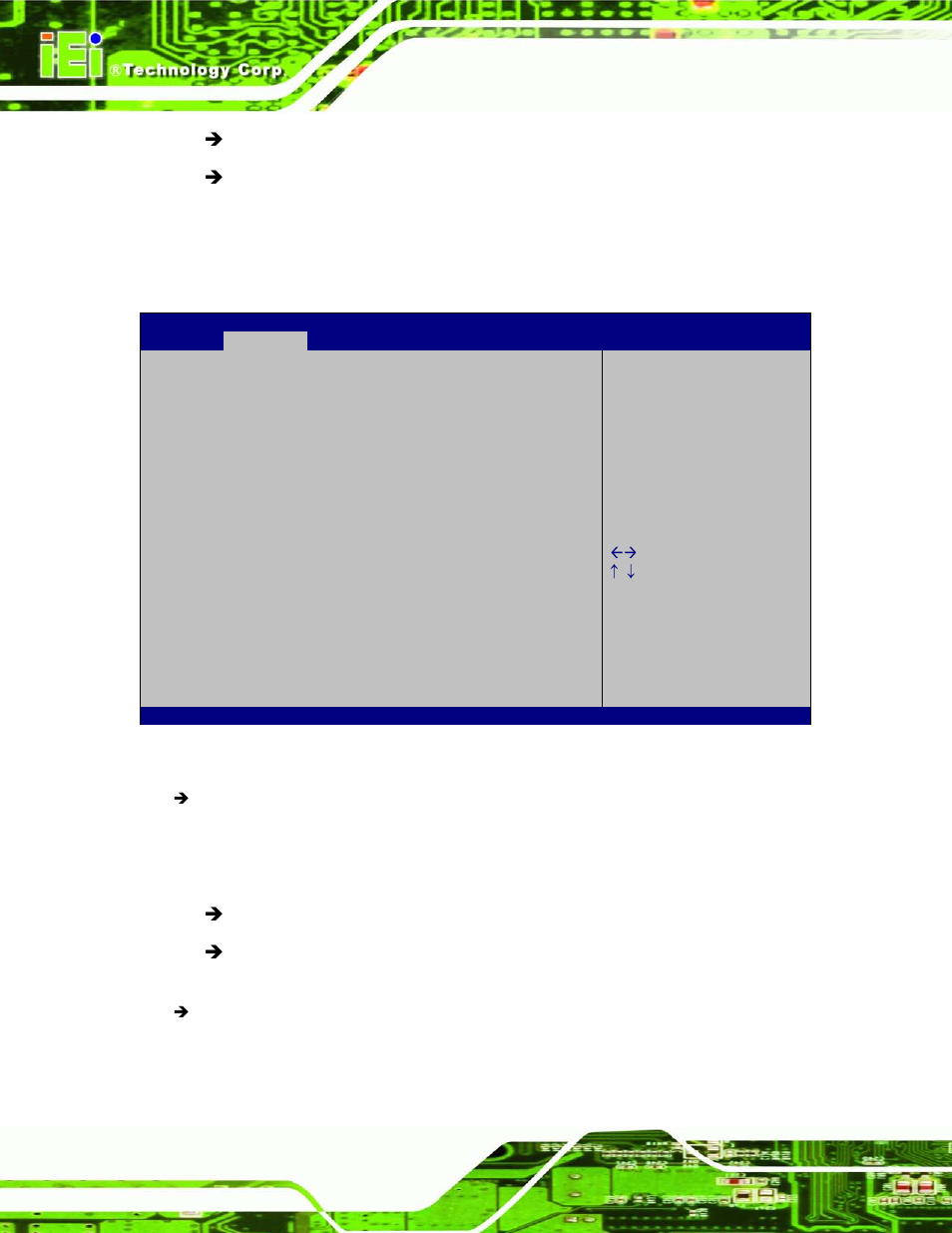 10 iei feature, Bios menu 13: iei feature | IEI Integration KINO-CVR-D25502_N26002 User Manual | Page 84 / 167