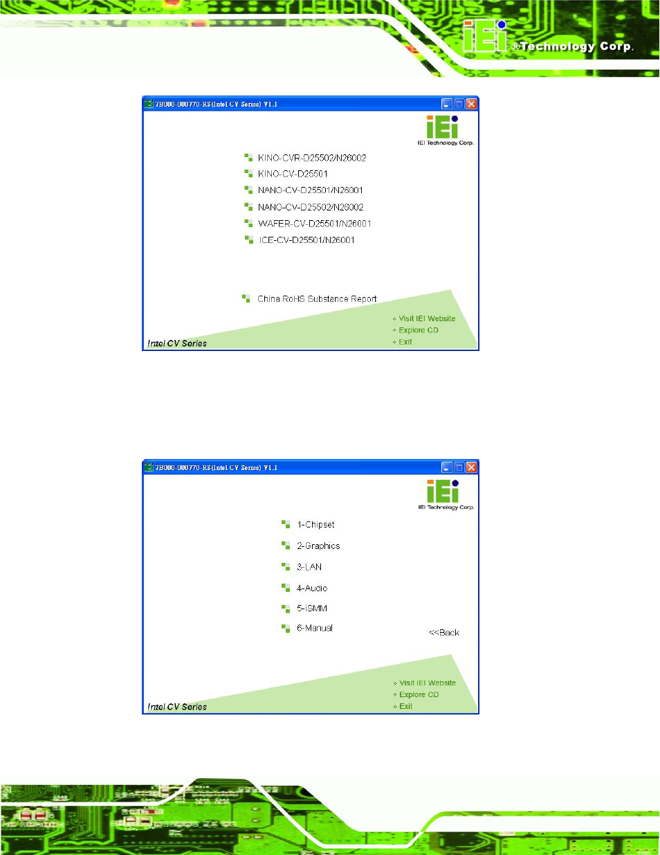Figure 6-1: start up screen, Figure 6-2: drivers | IEI Integration KINO-CVR-D25502_N26002 User Manual | Page 97 / 167