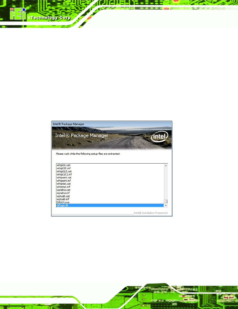 3 chipset driver installation, Hipset, River | Nstallation, Figure 6-3: chipset driver screen, 3 ch ips e t drive r in s ta lla tio n | IEI Integration KINO-CVR-D25502_N26002 User Manual | Page 98 / 167
