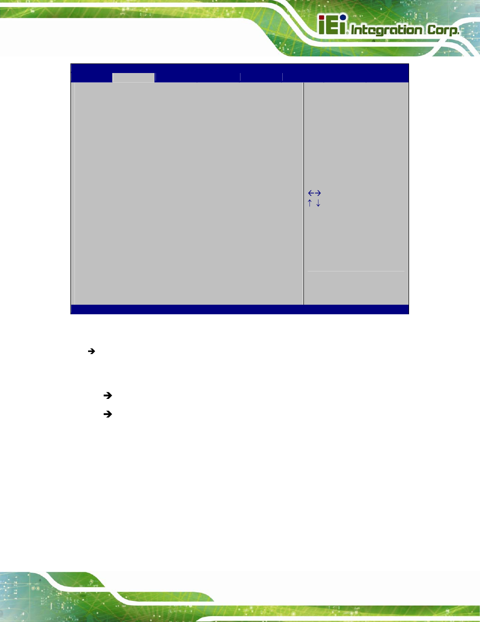 9 iei feature, Bios menu 12: serial port console redirection | IEI Integration KINO-CV-D25501_N26001 User Manual | Page 105 / 167