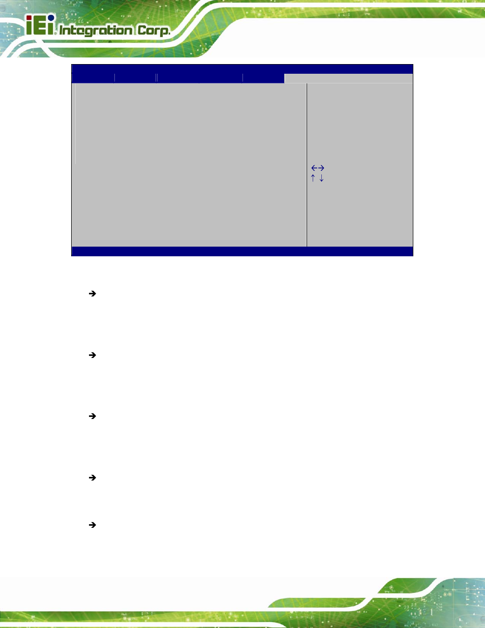 Bios menu 20: exit | IEI Integration KINO-CV-D25501_N26001 User Manual | Page 114 / 167
