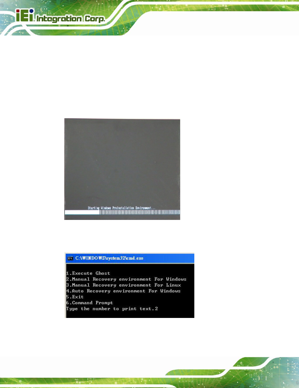 B.2.4 building the recovery partition, Figure b-6: launching the recovery tool, N b.2.4 ) | B.2.4 ) o | IEI Integration KINO-CV-D25501_N26001 User Manual | Page 128 / 167