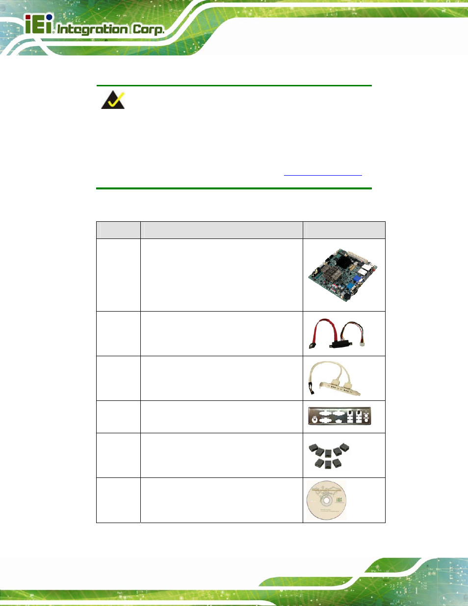 3 packing list, Acking | IEI Integration KINO-CV-D25501_N26001 User Manual | Page 26 / 167