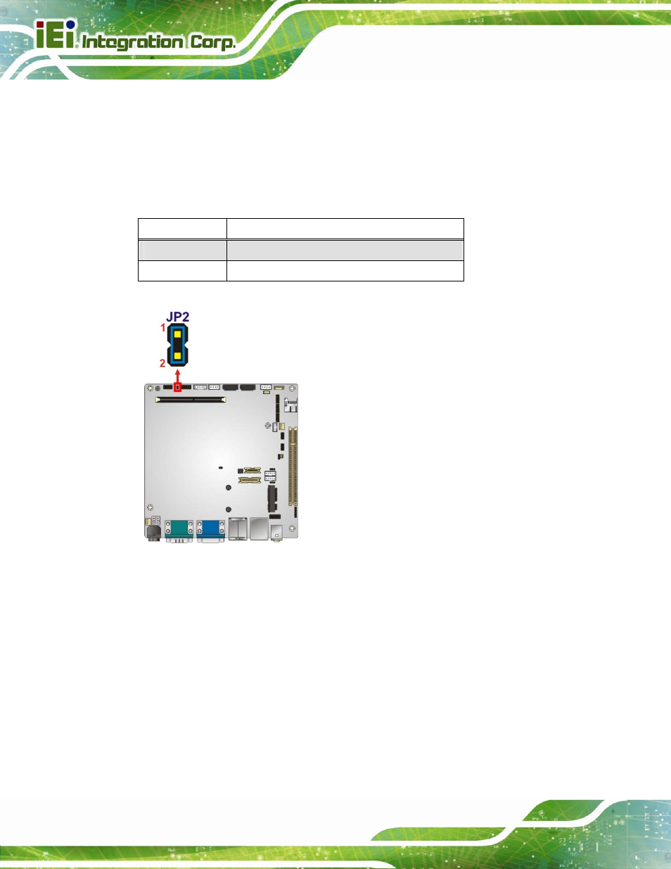 2 clear cmos jumper, Figure 4-3: at/atx mode selection jumper location, Table 4-2: at/atx mode selection | IEI Integration KINO-CV-D25501_N26001 User Manual | Page 66 / 167