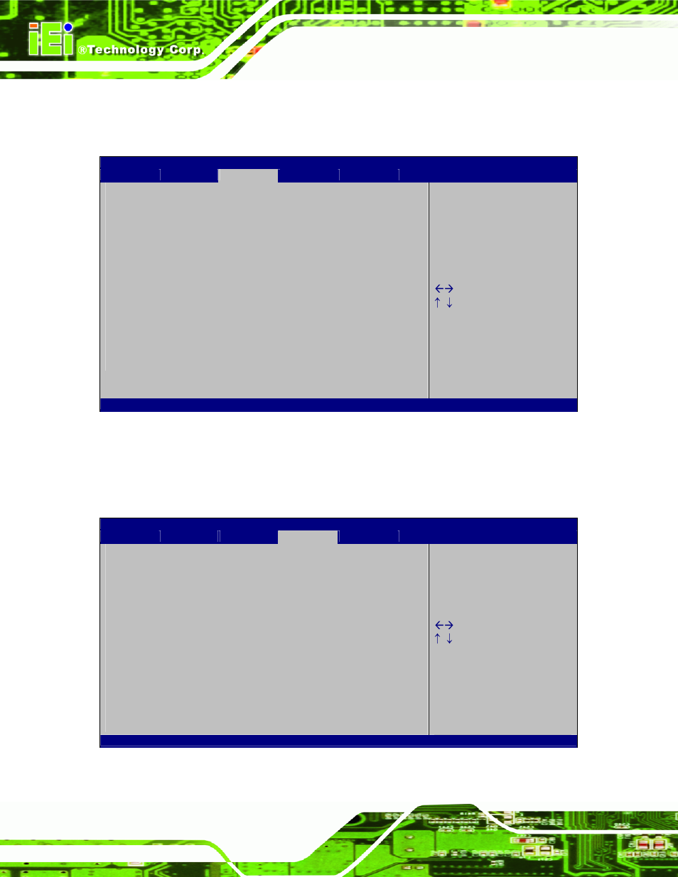 2 memory configuration, 5 boot, Bios menu 22: memory configuration | Bios menu 23: boot | IEI Integration KINO-QM770 User Manual | Page 124 / 208