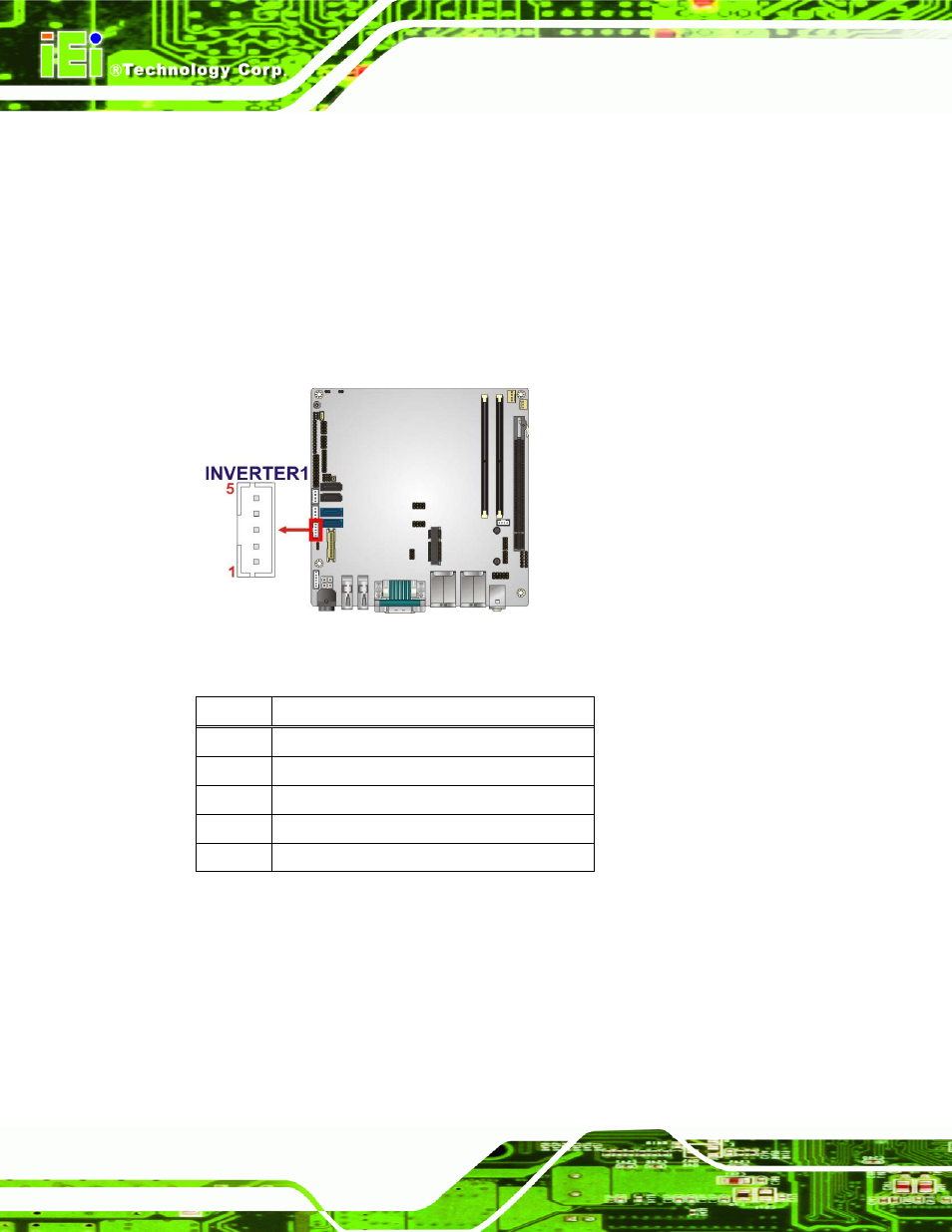 11 lvds backlight connector, 12 pcie mini card slot, Figure 3-13: lvds backlight inverter connector | Table 3-13: backlight inverter connector pinouts | IEI Integration KINO-QM770 User Manual | Page 44 / 208