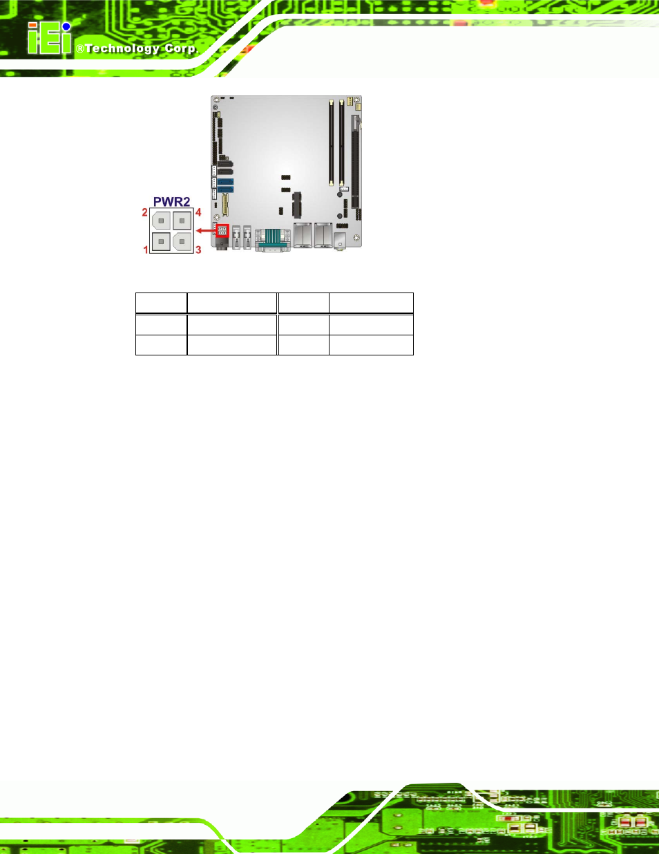 16 rs-232 serial port connectors (com2), Figure 3-17: power connector location, Table 3-17: power connector pinouts | IEI Integration KINO-QM770 User Manual | Page 50 / 208