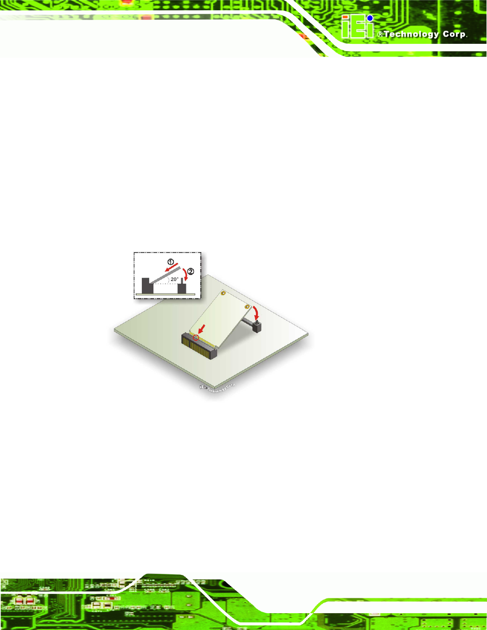 5 pcie mini card installation, Nstallation, Figure 4-7: pcie mini card installation | IEI Integration KINO-QM770 User Manual | Page 77 / 208