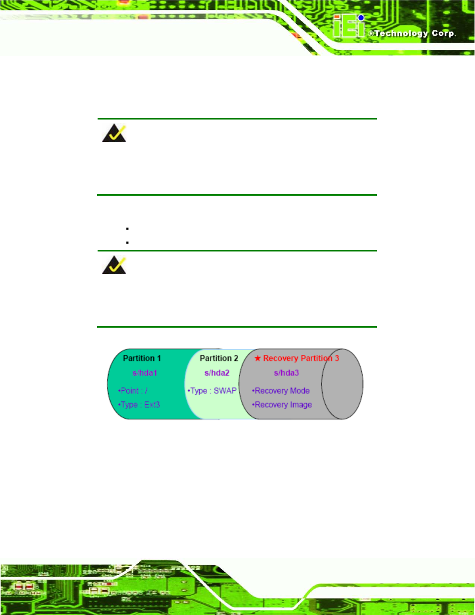 Figure b-29: partitions for linux | IEI Integration KINO-AQ870 User Manual | Page 135 / 165
