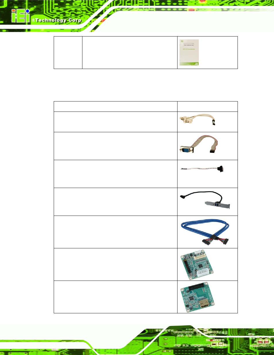 4 optional items, Ptional, Tems | IEI Integration KINO-AQ870 User Manual | Page 24 / 165