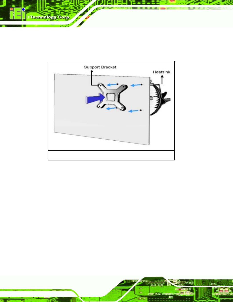 3 dimm installation, Figure 4-5: cooling kit support bracket | IEI Integration KINO-AQ870 User Manual | Page 62 / 165