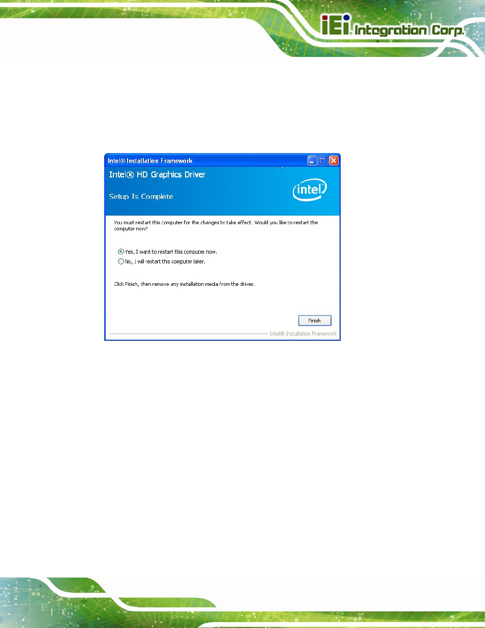 5 lan driver installation, River, Nstallation | IEI Integration KINO-DQM871 User Manual | Page 145 / 213
