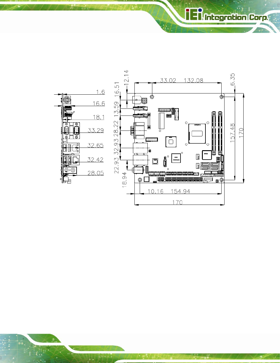 5 dimensions, Imensions, Figure 1-3: kino-dqm871 dimensions (mm) | IEI Integration KINO-DQM871 User Manual | Page 21 / 213