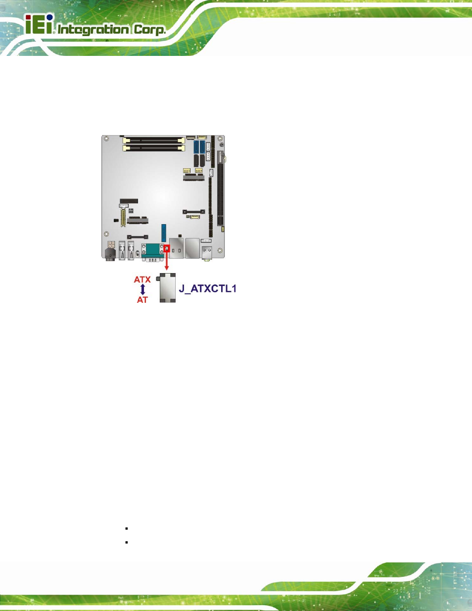2 clear cmos, Figure 4-6: at/atx mode selection jumper location | IEI Integration KINO-DQM871 User Manual | Page 80 / 213
