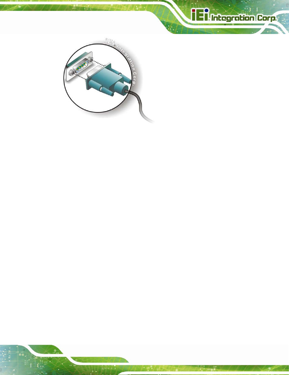 5 usb connection (dual connector), Figure 4-14: serial device connector | IEI Integration KINO-DQM871 User Manual | Page 89 / 213