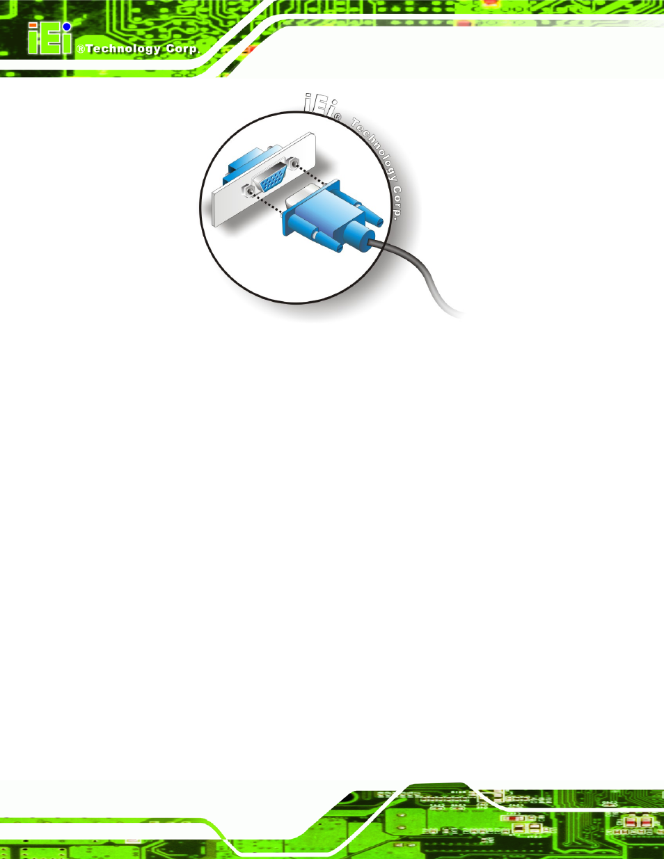Figure 5-23: vga connector | IEI Integration IMB-Q354 v1.00 User Manual | Page 130 / 286