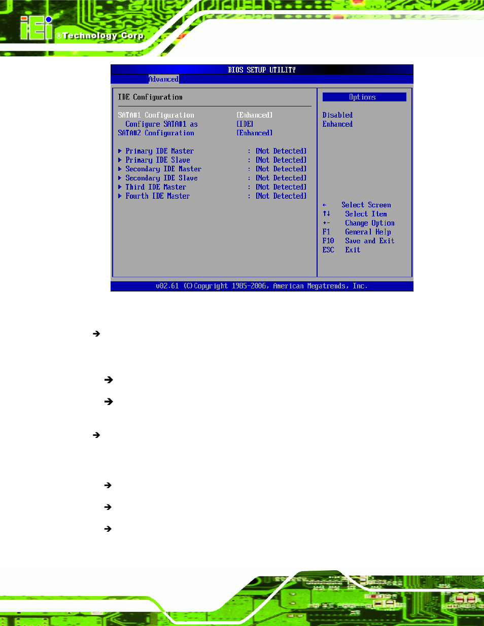 Menu 4: ide configuration | IEI Integration IMB-Q354 v1.00 User Manual | Page 138 / 286