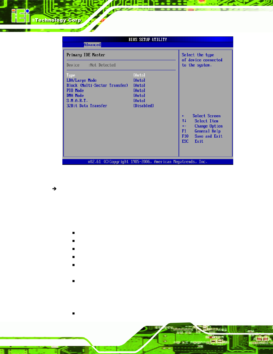 Menu 5: ide master and ide slave configuration | IEI Integration IMB-Q354 v1.00 User Manual | Page 140 / 286