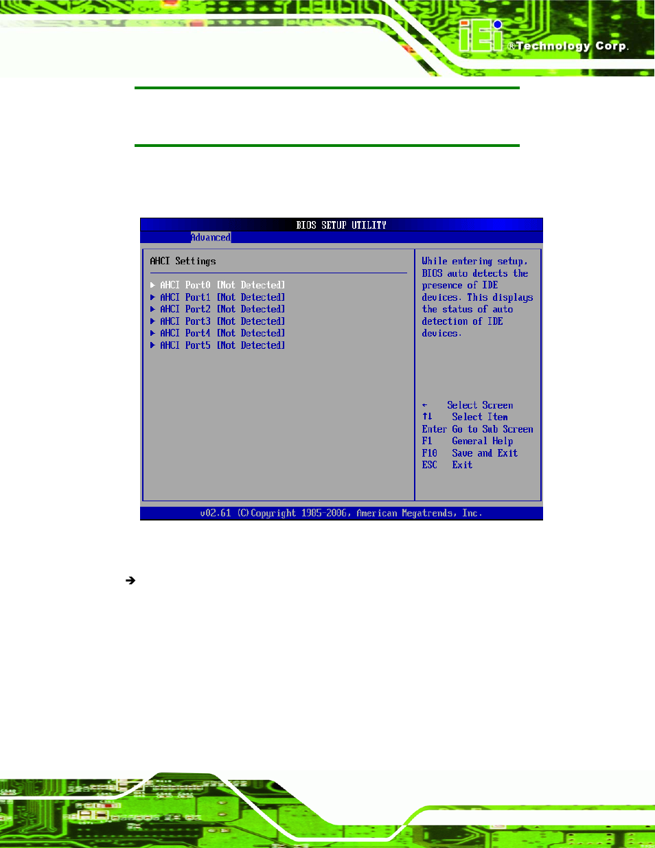 Menu 10: ahci configuration | IEI Integration IMB-Q354 v1.00 User Manual | Page 153 / 286