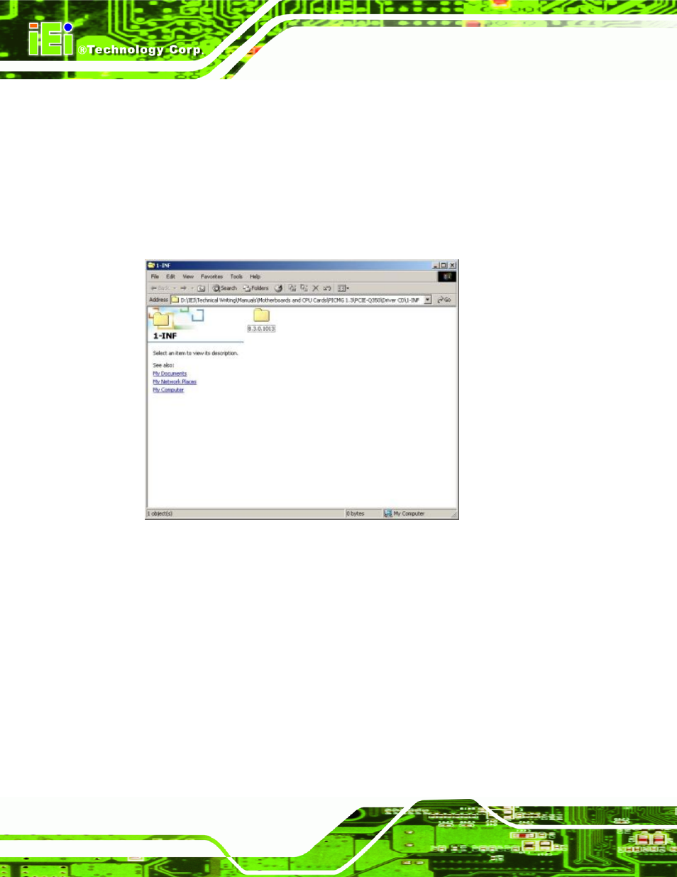 3 intel® chipset driver, Ntel, Hipset | River, Figure 7-3: intel® chipset driver directory | IEI Integration IMB-Q354 v1.00 User Manual | Page 184 / 286