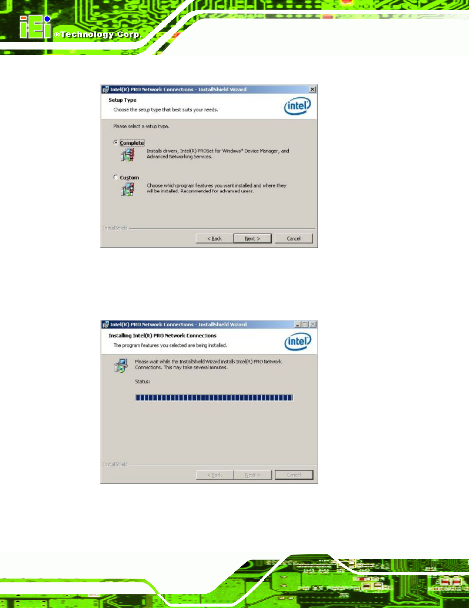 Figure 7-40: setup type | IEI Integration IMB-Q354 v1.00 User Manual | Page 208 / 286
