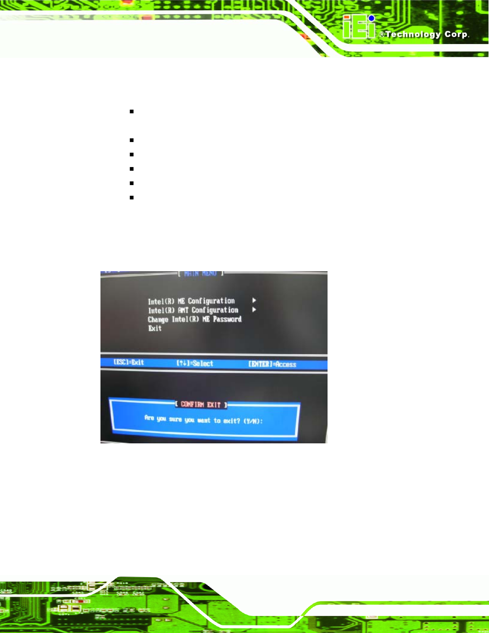 Figure 8-10: exit | IEI Integration IMB-Q354 v1.00 User Manual | Page 233 / 286