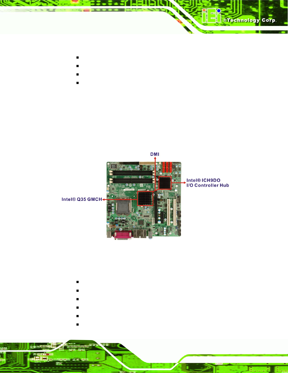 7 intel® q35 direct media interface (dmi), Figure 2-7: dmi chip-to-chip connection | IEI Integration IMB-Q354 v1.00 User Manual | Page 41 / 286