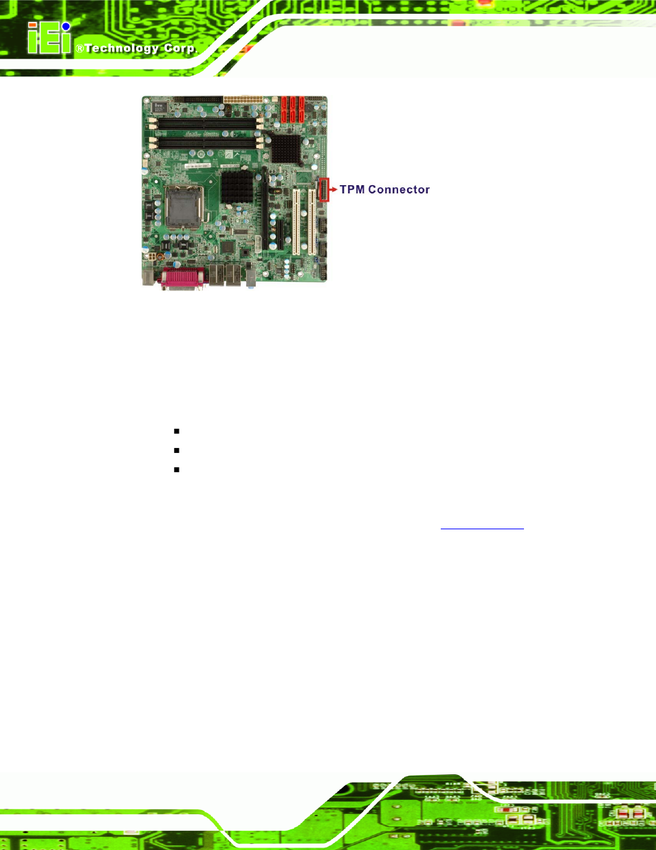 3 super i/o chipset, Figure 2-16: tpm connector | IEI Integration IMB-Q354 v1.00 User Manual | Page 54 / 286