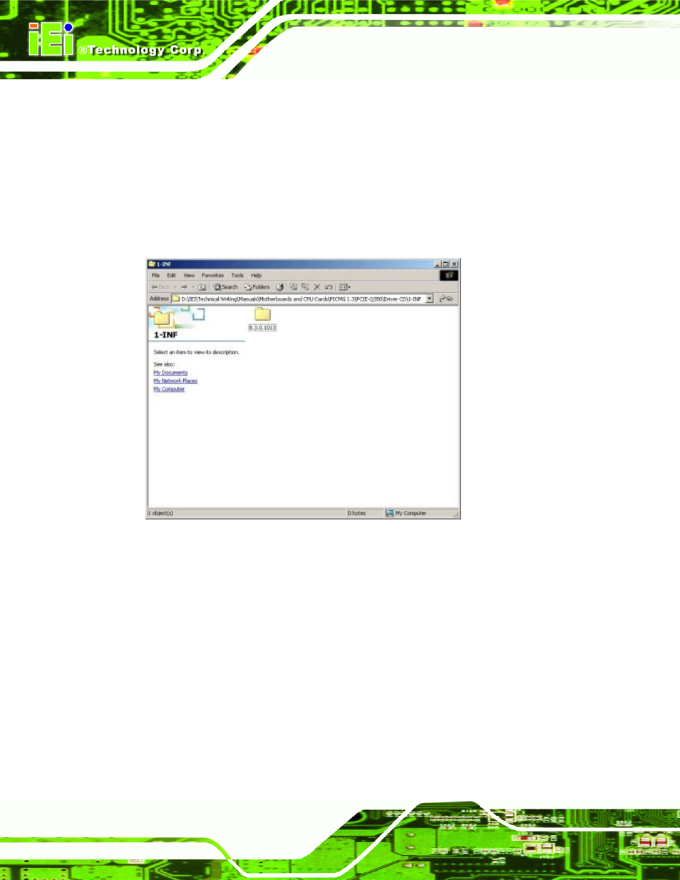 3 intel® chipset driver, Ntel, Hipset | River, Figure 6-3: intel® chipset driver directory | IEI Integration IMB-Q354 v1.10 User Manual | Page 134 / 216