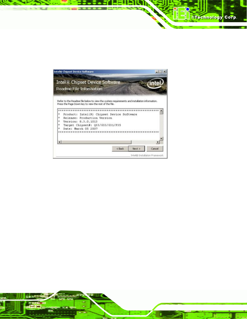 Figure 6-8: readme file | IEI Integration IMB-Q354 v1.10 User Manual | Page 137 / 216