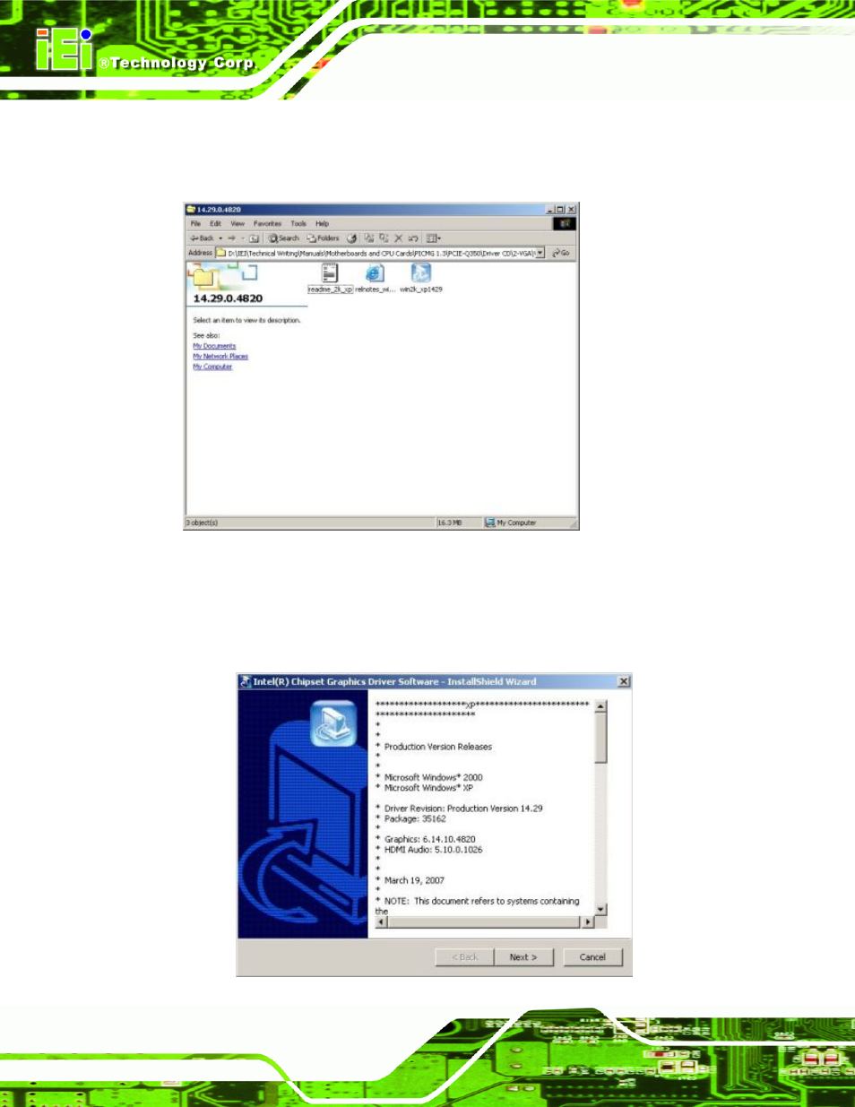 Figure 6-12: intel® vga driver setup icon | IEI Integration IMB-Q354 v1.10 User Manual | Page 140 / 216