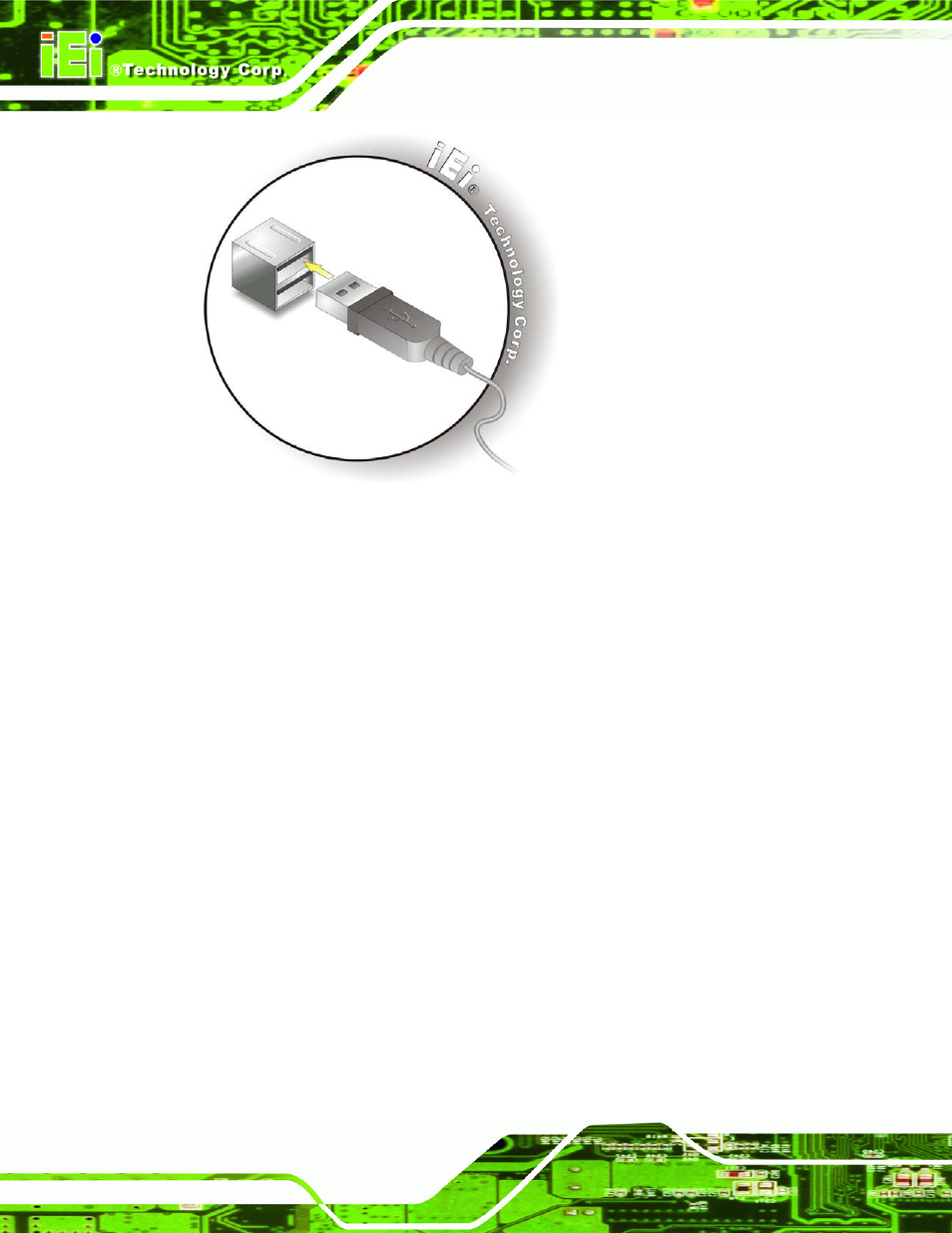 7 vga monitor connection, Figure 4-22: usb device connection | IEI Integration IMB-Q354 v1.10 User Manual | Page 84 / 216