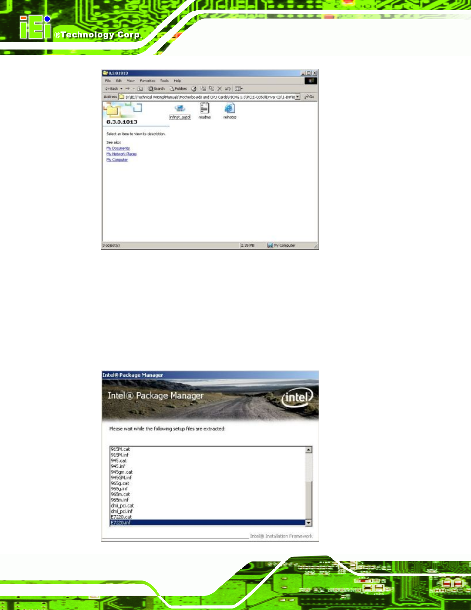 Figure 6-4: intel® chipset driver setup icon, Figure 6-4 | IEI Integration IMB-Q354 v1.20 User Manual | Page 130 / 190
