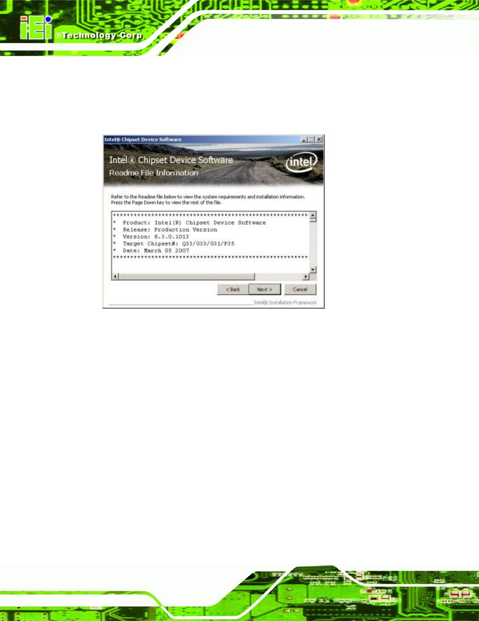 Figure 6-8: readme file | IEI Integration IMB-Q354 v1.20 User Manual | Page 132 / 190