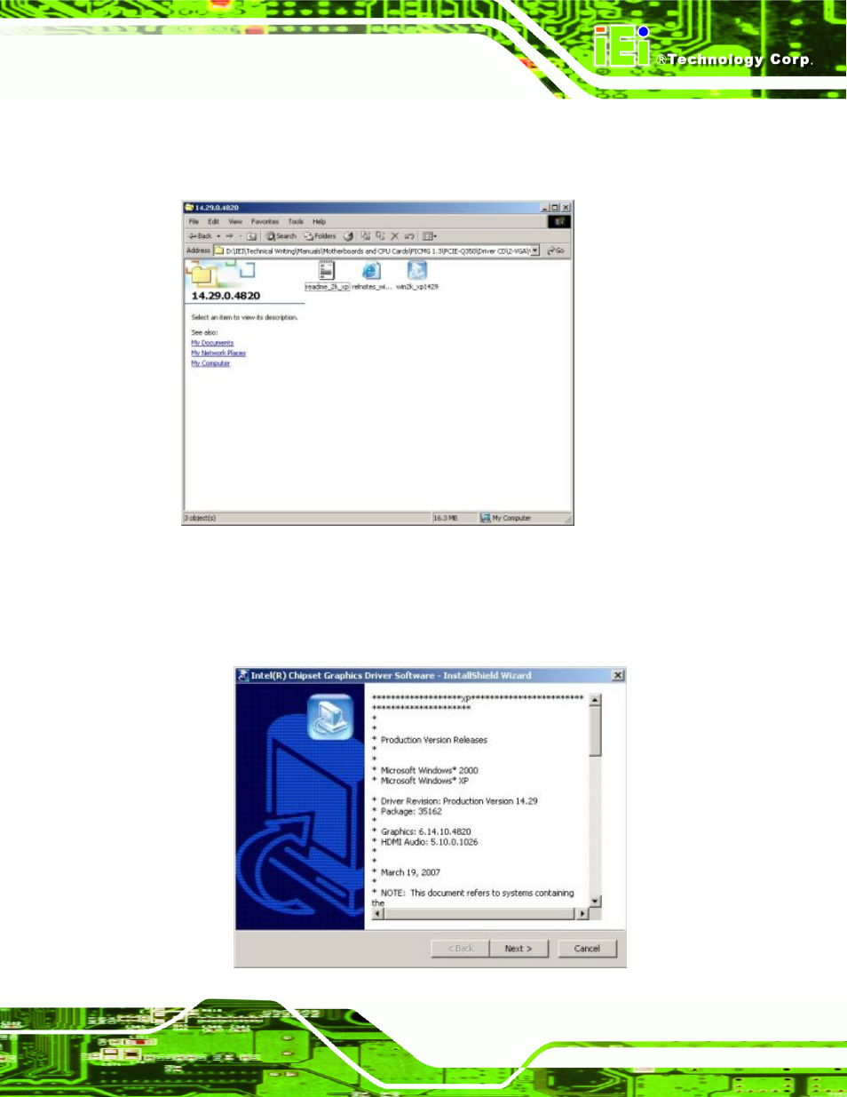 Figure 6-12: intel® vga driver setup icon | IEI Integration IMB-Q354 v1.20 User Manual | Page 135 / 190